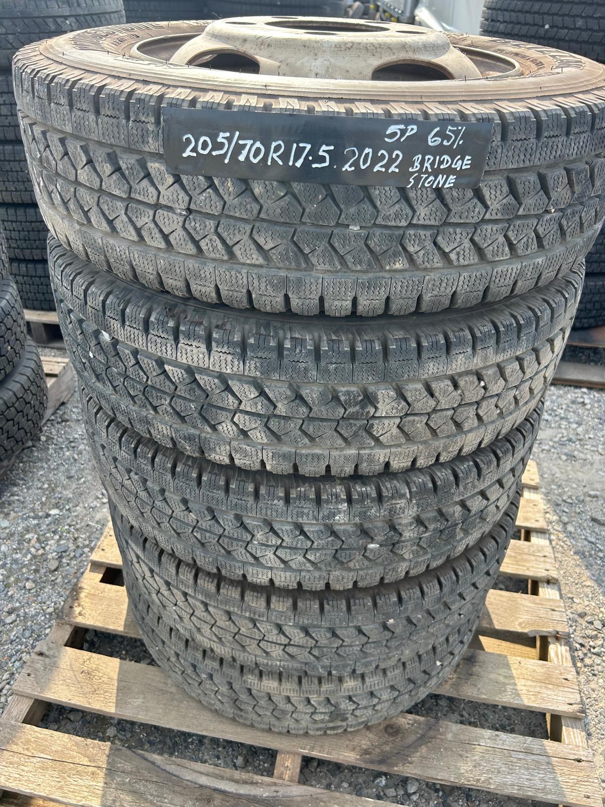 [REF.NO: CG-AH-13-P2] 205 75R16 Yokohama 2025 Model 6 tires 80% tread mixed tires with wheels